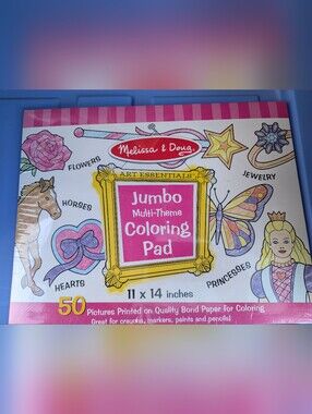 MELISSA & DOUG - JUMBO MULTI THEME COLORING PAD - 11 X 14 INCHES